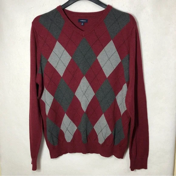 croft barrow Sweaters Croft Barrow Mens Classic Argyle Pullover Sweater Poshmark